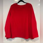 Holiday Time Red Fleece Christmas Snowman Caroler embroidered sweatshirt Photo 4