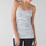 Lululemon Power Y Tank Top Space Dye Camo White Silver Spoon, 4 Photo 0