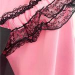 Western Burlesque Brothel Babe Saloon Girl Halloween Costume Pink NEW Large Photo 5