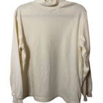 Laura Gayle mock turtleneck cream long sleeve tshirt Sz L Photo 0