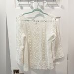 Anthropologie  Shavonne White Lace Blouse size Medium‎ NWT Photo 9