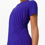 Lululemon  Seek Sun Dress Lazurite Royal Blue Size 8 UV Protection Ruched Photo 1