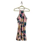 Revolve  Whitney Eve Pink Bungalow Print Crab Claw Mini Dress Sz 4 Photo 1