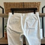 Banana Republic  Hampton Cropped Capri Mid-Rise White Woven Career Dress Pant, 4 Photo 5