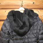 Dawn Levy NWT   Hooded Shearling Panel Coat Photo 10