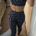 BEST SELLER Sexy Grey Charcoal Leopard Print Activewear Set Gray Photo 2