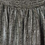 Anthropologie  Maeve Silver shiny metallic tank Open Back Tie medium Festival Photo 5