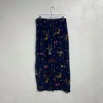 Stonebridge Navy Floral Vintage Maxi Skirt Sz M Blue Size M Photo 7