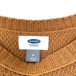Old Navy Sienna Brown Scoop Neck Knit Long Sleeve Sweater Size Medium Photo 1