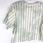 Adidas Medium Crop Top Trefoil Logo Handmade Bleach Dye Striped Cotton 159 Photo 6