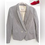 Ann Taylor  Loft Women's Seersucker Tailored Blazer Striped Blue White NWOT Photo 1