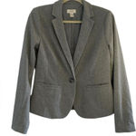 Loft Gray Cotton Spandex Lined Blazer Size Small Photo 0