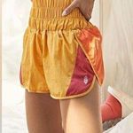 Free People movement the way home orange yellow shorts Photo 1