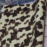 Talbots  PETITES LINEN BLEND BURLAP PUFF SLEEVE SQUARE NECK ABSTRACT DRESS 16P Photo 6