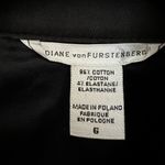 Diane Von Furstenberg  Blazer Jacket Snap Buttons Women's Black Size 6 Photo 3