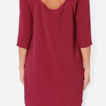 Jack by BB Dakota  Maroon Cutout Back Dress Shift Mini Cocktail Size Medium Photo 1