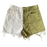 PacSun Two-Tone Ultra High Waisted Vintage Denim Shorts - 27 EUC Photo 1