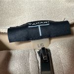 Tahari Tan Suede Quarter Zip Boxy Sweatshirt Photo 6