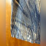 Chico's Chico’s Blue Short Sleeve Top Brushstroke Abstract Art All-Over Print Shirt 3 Photo 5