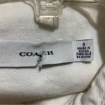 Coach White Denim Shirt Dress With Gold Buttons 100% Cotton Size Small Photo 10