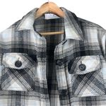 BB Dakota Steve Madden Shacket Womens M Black Plaid Cropped Boxy Grunge Indie Brown Size M Photo 1