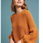 Anthropologie Mara Hoffman Eliza Sweater Pumpkin Orange Small Baby Alpaca Photo 3