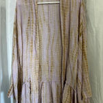 Free People 🌸 FP One by  Textured Ruffle Hem Kimono Cardigan Wrap – Size M/L 🌸 Photo 0