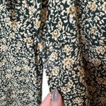 Knapp Studio Vintage Wide Leg Crop Green Ditzy Floral Print Jumpsuit size Medium Photo 6