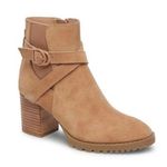 Blondo Tan Suede Tamzin Waterproof Heeled Ankle Bootie neubuck leather Photo 10