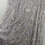 Sue Wong Gray Embellished Illusion Sheath Dress Size 4 Photo 7