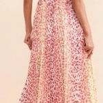 Rococo Sand Avana Ombré Leopard Maxi Dress Size Medium White Photo 1