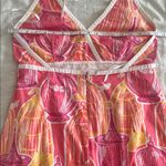 Lilly Pulitzer Halter Dress Y2K Womens Size 10 Coral Pink Photo 8