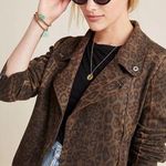 Anthropologie MARRAKECH x Jacket Size Small Marni Leopard Moto Animal Print Zip Photo 0