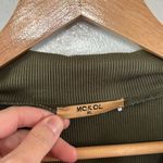 MCKOL Olive Green Ribbed Women’s Zip Polo Shirt Size XL Photo 2