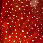 Kimchi Blue sheer polka dot tie front cropped top Photo 3