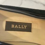 Vintage Bally Black Suede Leather Heels Shoes 7 37.5 Italian Designer Photo 5