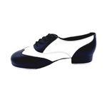 Leo’s Giordano Spectator Tap Oxford Black White Shoe Unisex 5 Lace Up New Photo 2