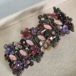 Vintage Garden Floral Bracelet Purple Photo 6
