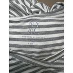 NY & Company Striped Hooded Maxi Dress with Drawstring V Photo 3