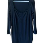 H&M  Divided Ribbed Sweetheart Neckline Bodycon Dress Photo 0