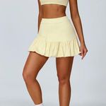 Berlook Activewear Light Yellow Chic Sporty Skirt Size L Photo 3