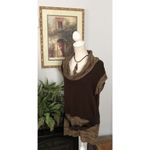 Allison Brittney  Women's XL Cowl Neck Belted Sweater Photo 1