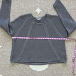 Helmut Lang Gray Plov Open Knit Fine Cord Pullover Sweater Small Photo 1