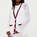 Beach Riot  Gene White Cardigan Sweater M Photo 3