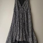 Leon Max Vintage sz 6 Y2K heart print 100% silk mini dress Black Photo 0
