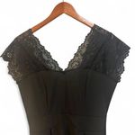 My Story Black Lace Slip Mini Dress Medium Photo 3