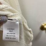 Maven West Anthropologie  women’s cream colored pho wrap, blouse size large Photo 4