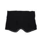 vintage 80s 90s black rhinestone crystal sweetheart bustier corset crop top Size L Photo 5