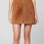 BLANKNYC Denim Alder Zip Suede Skirt size 31 Tan Photo 3
