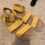 Target Yellow Platform Sandals Photo 0